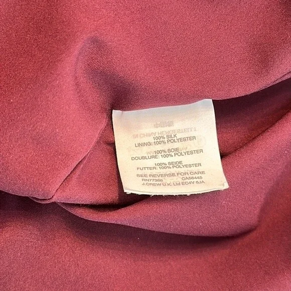 Madewell burgundy Silk Star Print Mini Dress size 0 - Picture 15 of 16